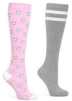 2-Pack Sthlm Sock co. Stödstrumpor Hjärtan