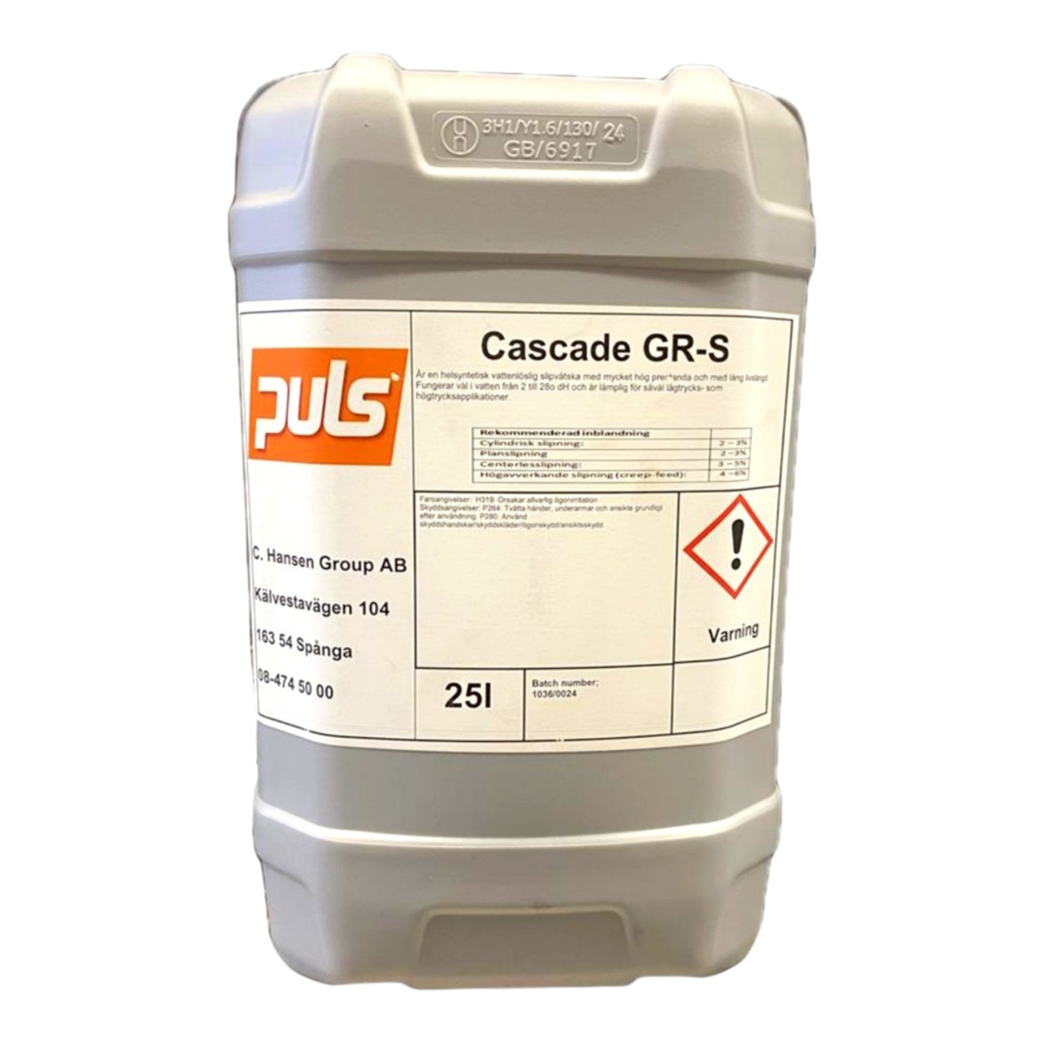 CASCADE GR-S   SLIPVÄTSKA  25L