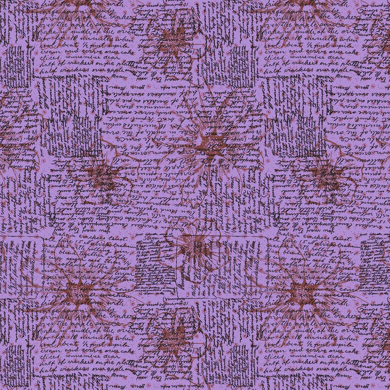 Tyg: Lilac Directions - Winding Roads