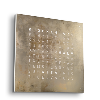 Qlocktwo 45x45 cm Creator´s Edition (Silver & Gold) 