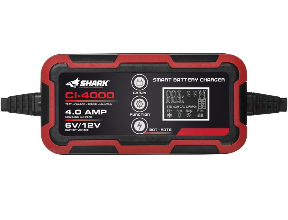 12V / 6V Smart Batteriladdare 4A – För AGM, GEL & Litiumbatterier