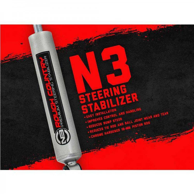 Rough Country N3 Premium Steering stabilizer - XJ & TJ - 2