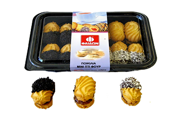 Mixed mini petit fours, truffle, natural and coconut, 300g fedon