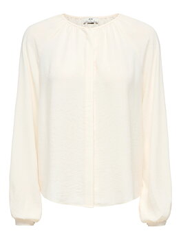 JDYDIVYA LIFE L/S O-NECK SHIRT WVN Cloud Dancer