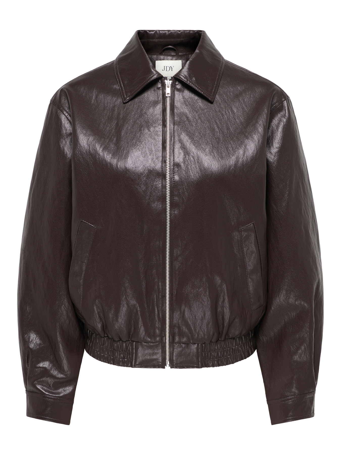 JDYABBY FAUX LEATHER JACKET OTW SGO Chocolate Torte