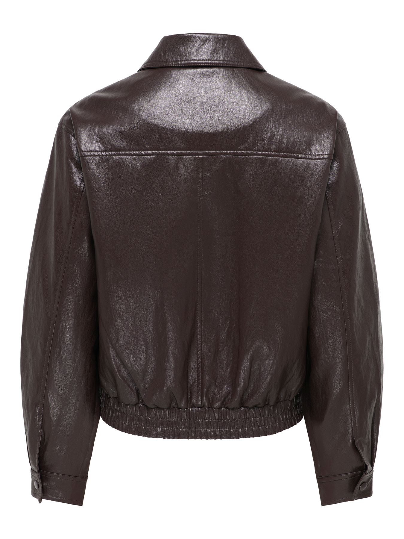 JDYABBY FAUX LEATHER JACKET OTW SGO Chocolate Torte - 2
