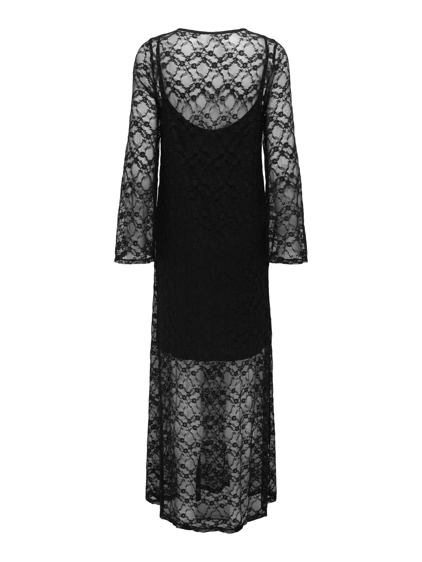 JDYSILVIA L/S LACE MAXI DRESS JRS Black - 2