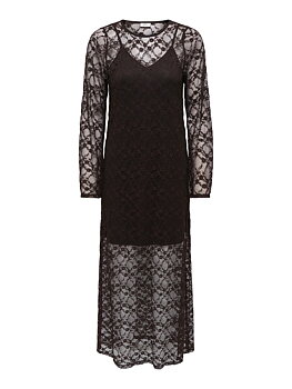 JDYSILVIA L/S LACE MAXI DRESS JRS Mulch