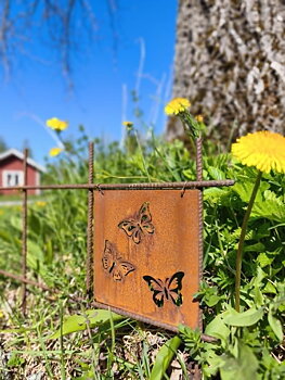 Trädgårdsskylt - Fjärilar