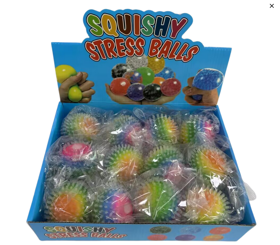 Squeeze Rainbow Spikey Ball, 1 st