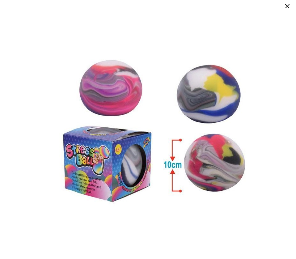 Jumbo Marmor Stressboll 10cm, 1 st