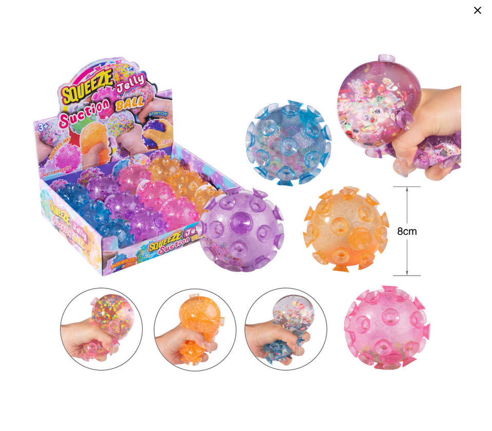 Squeeze Glitter Water Sucker, 1 st