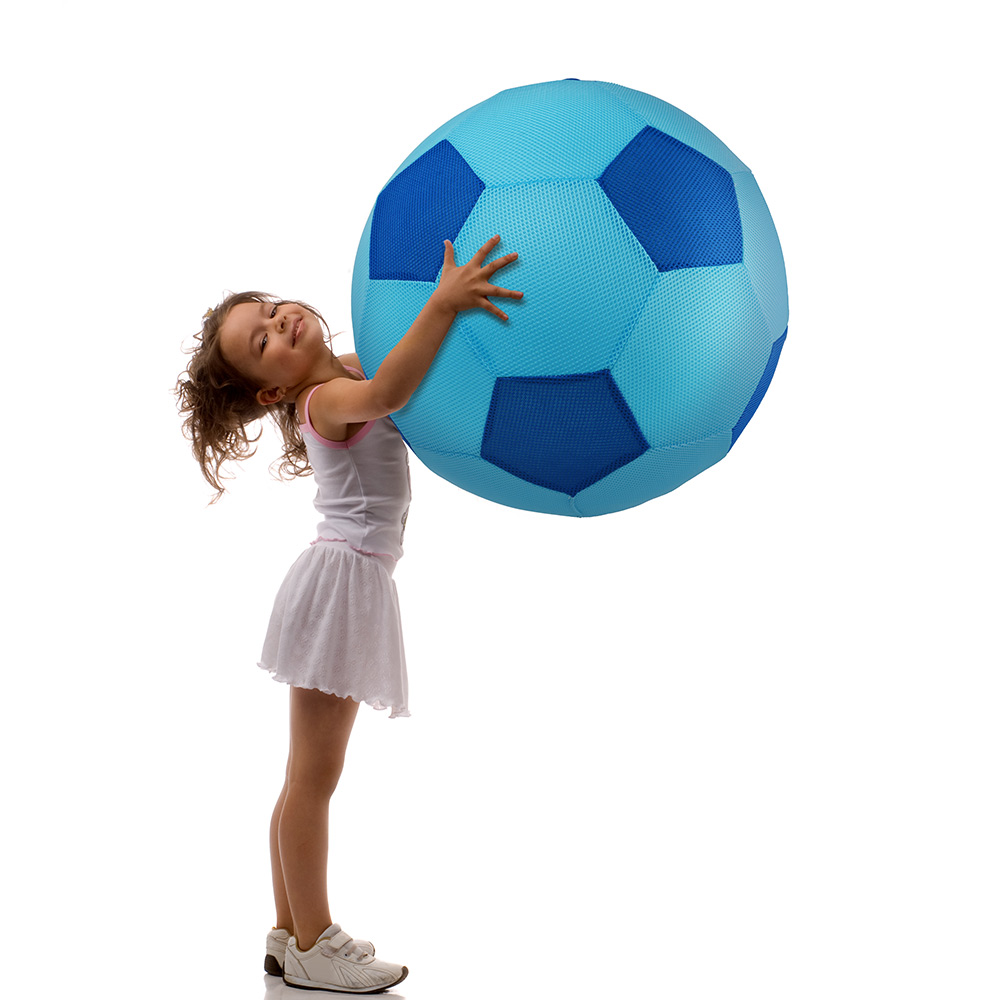 Jättefotboll Mesh 50 cm Ljusblå/blå - 2