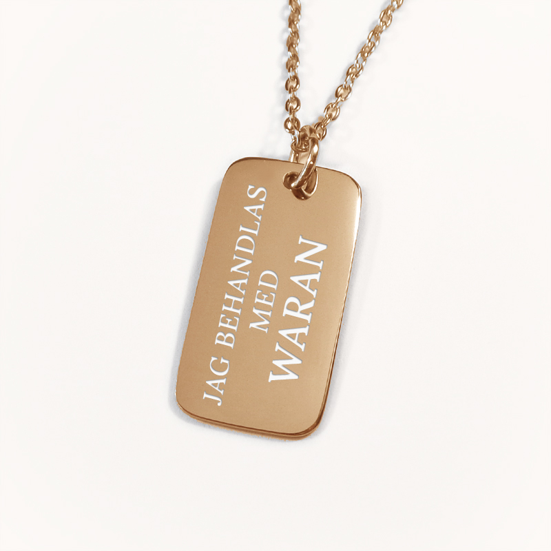 Dogtag Lyf & ICE Plata í gulli - Ryðfrítt stál