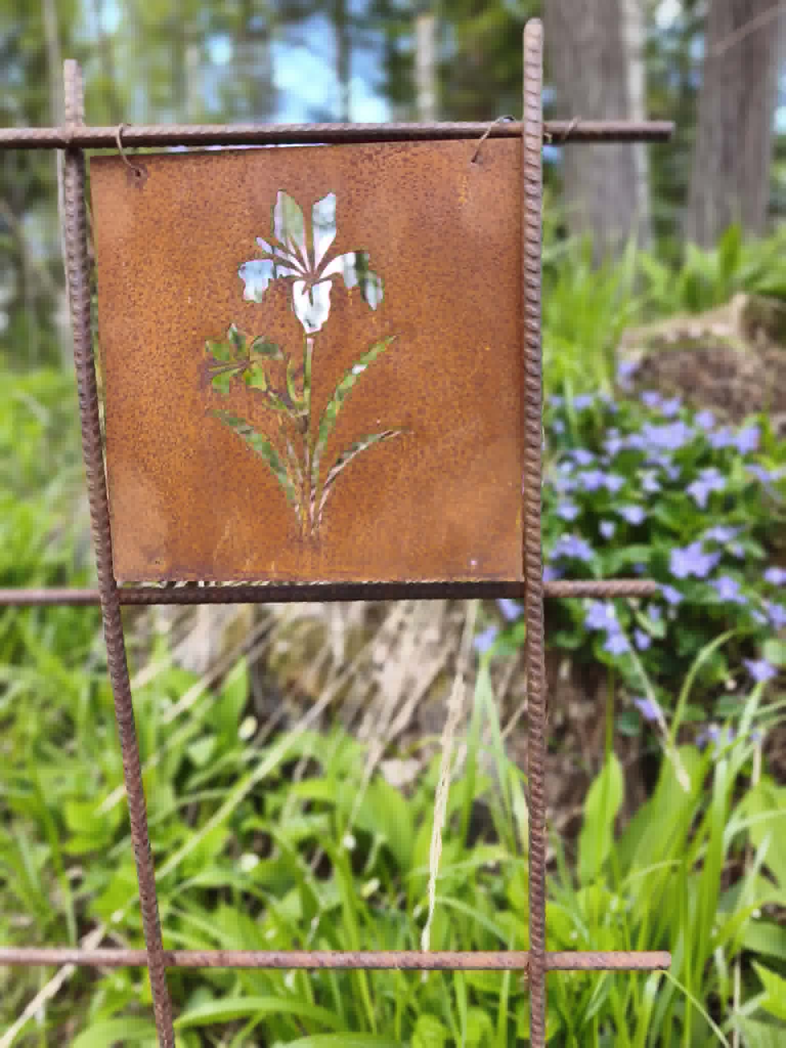 Trädgårdsskylt - Iris - 2