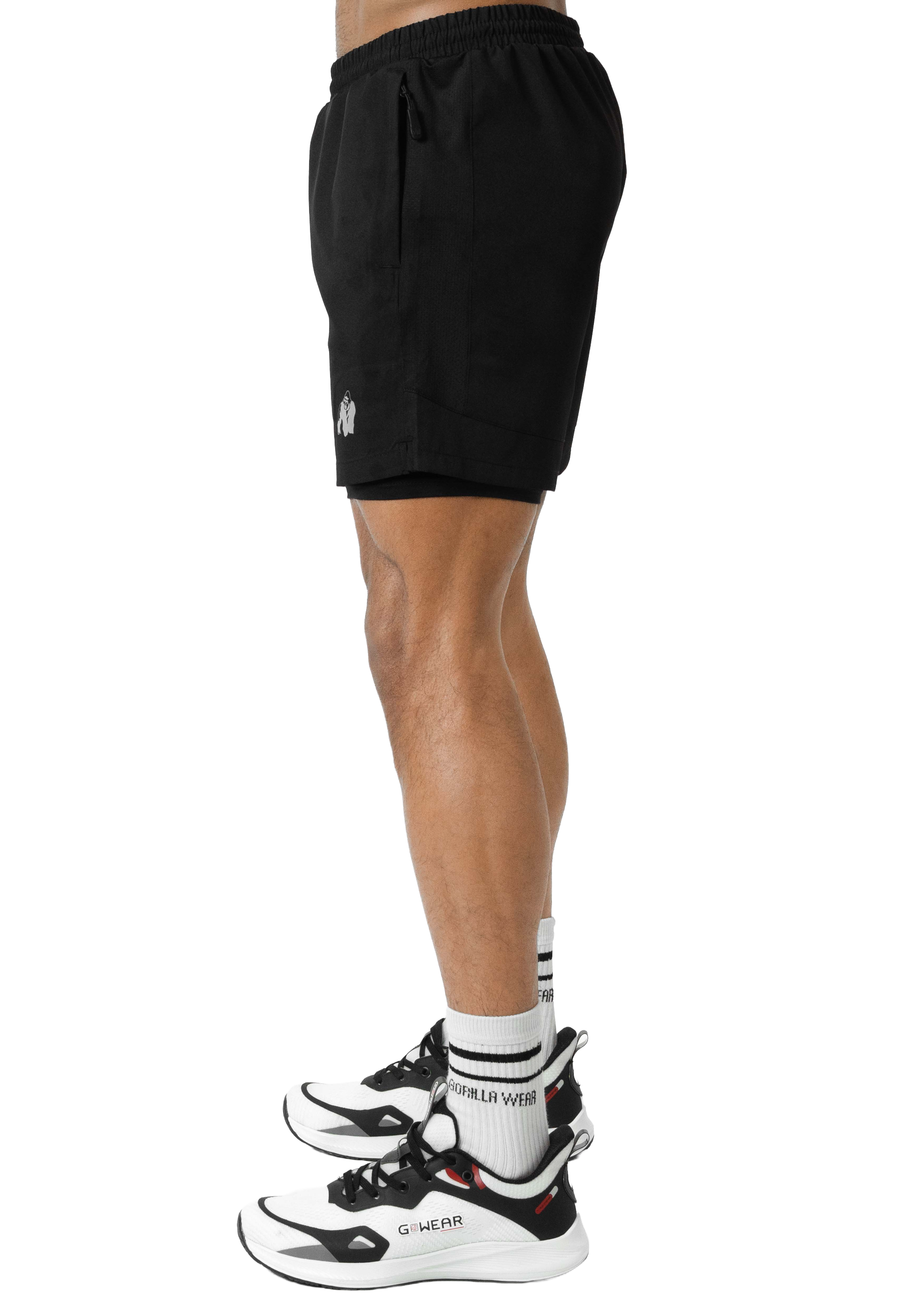 Lowell 2-In-1 Shorts, black - 8