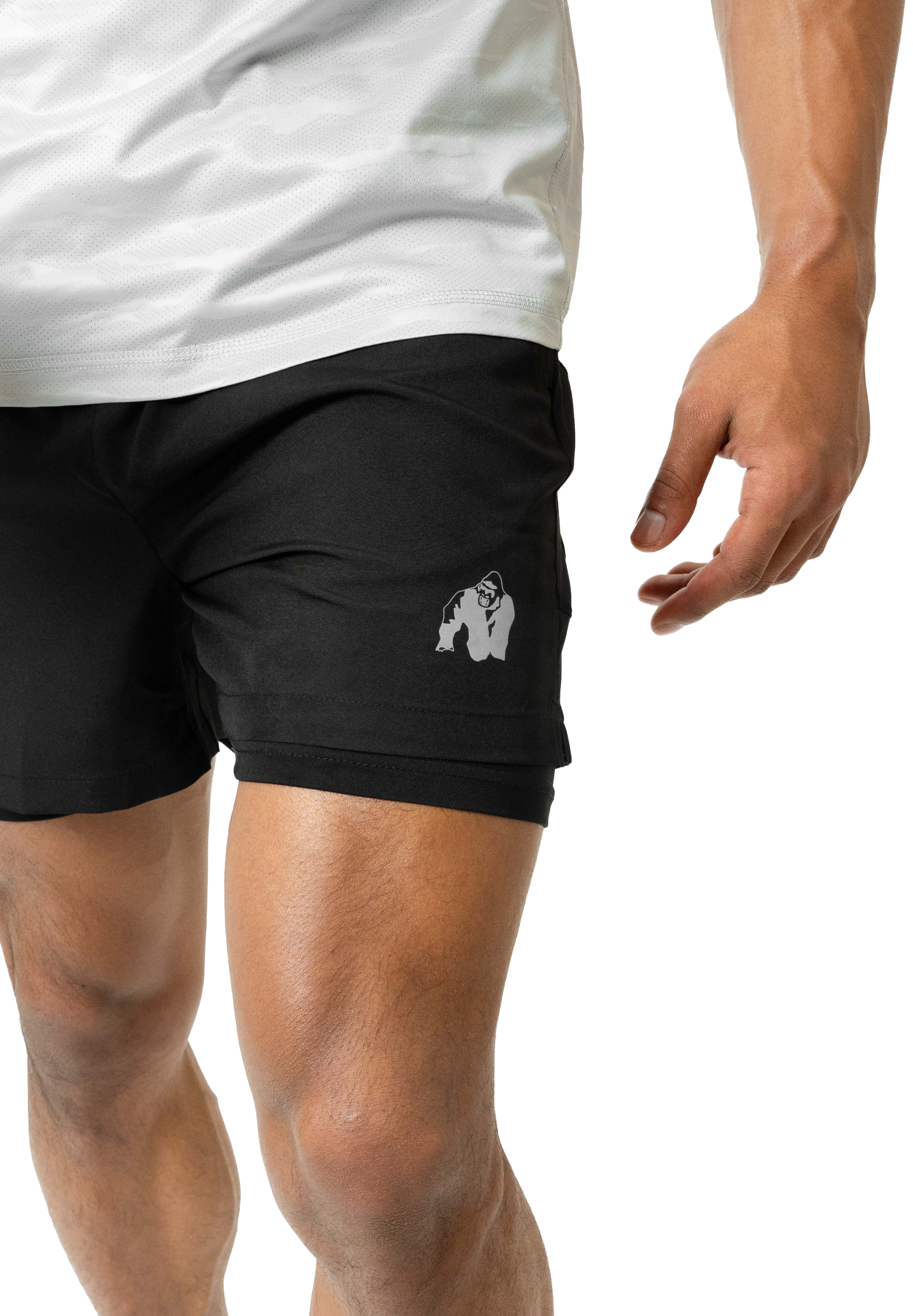 Lowell 2-In-1 Shorts, black - 5