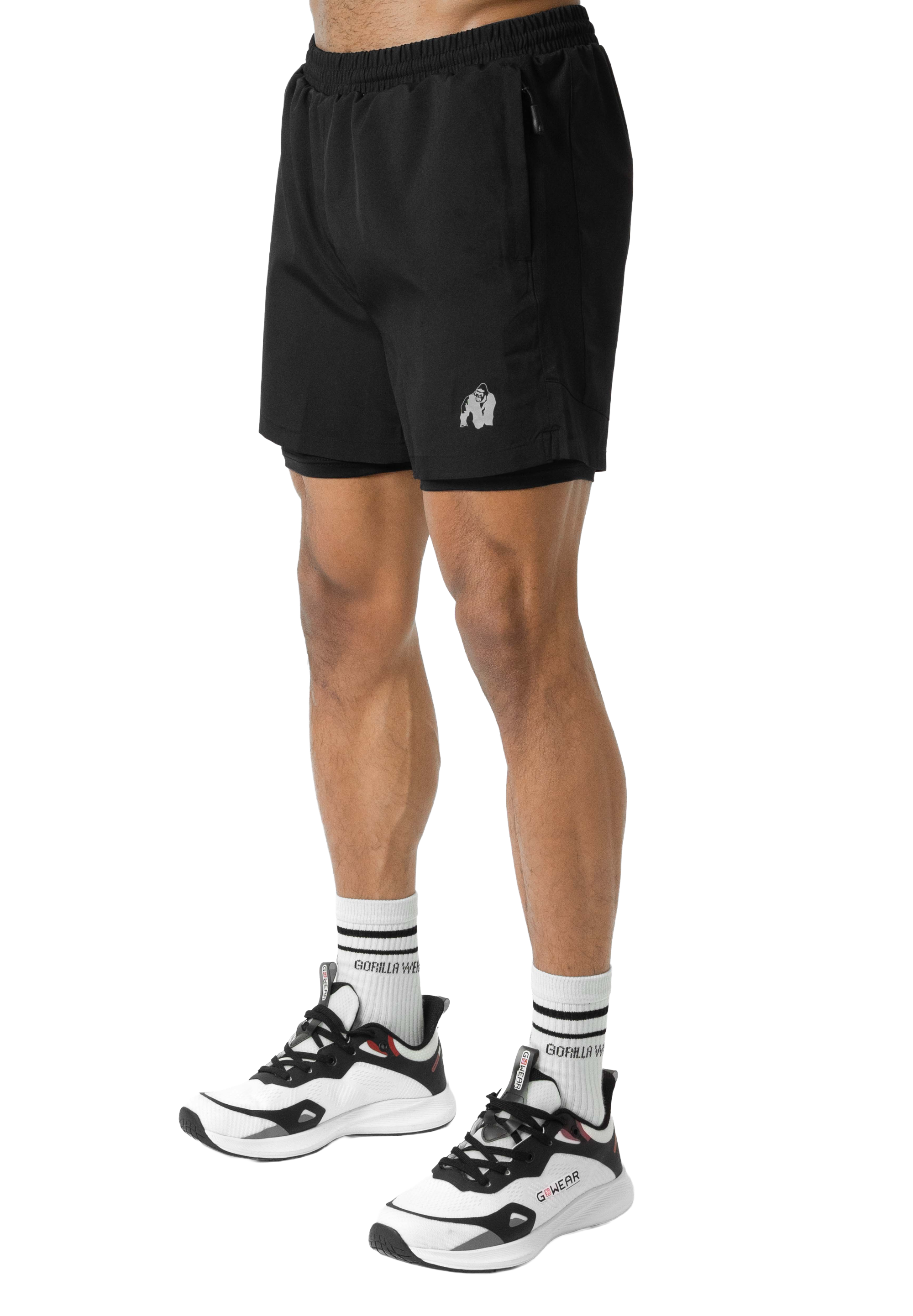 Lowell 2-In-1 Shorts, black