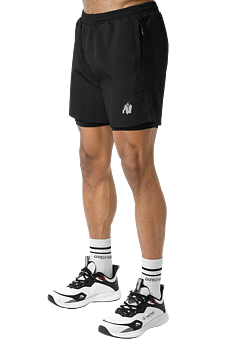 Lowell 2-In-1 Shorts, black