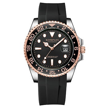 Kompass Grand Voyager Silver Rose Black 