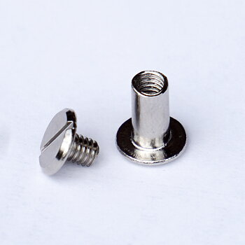 Chicagoskruv / skruvnit, 10 mm, silver