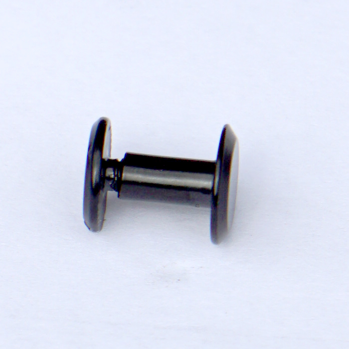 Chicago screw / screw rivet, 8 mm, black - 2