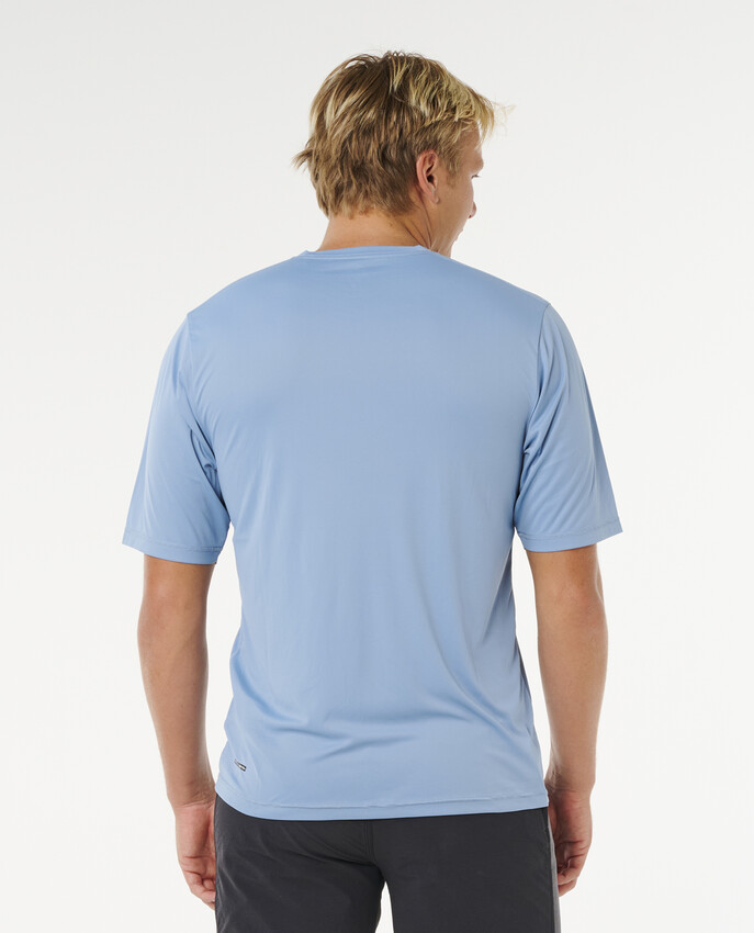 Rip Curl Icons Of Surflite UPF50 Kortärmad UV-tröja Rashguard Faded Denim - 3