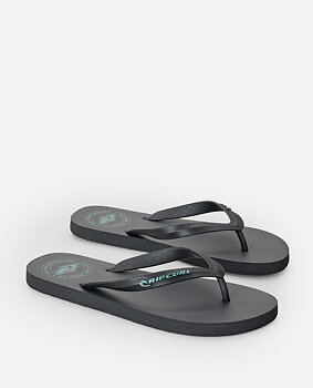 Rip Curl Stapler Bloom Flip-Flop Washed Black