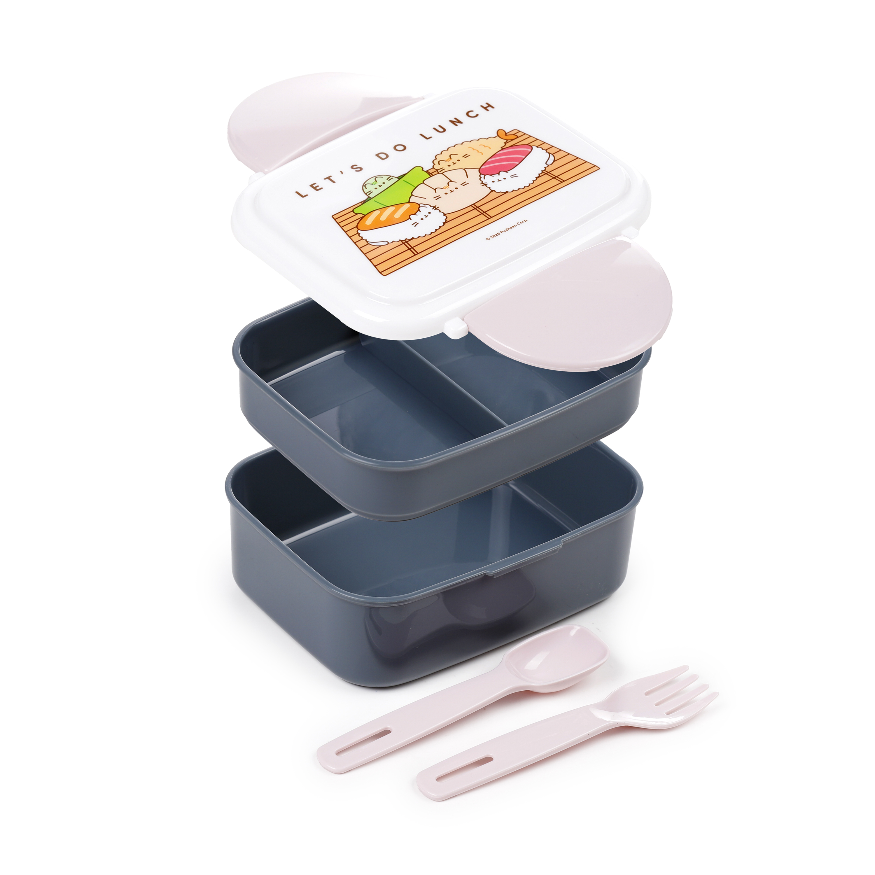Pusheen the Cat Staplad Bento Lunchlåda med Bestick - Sushi Club - 10