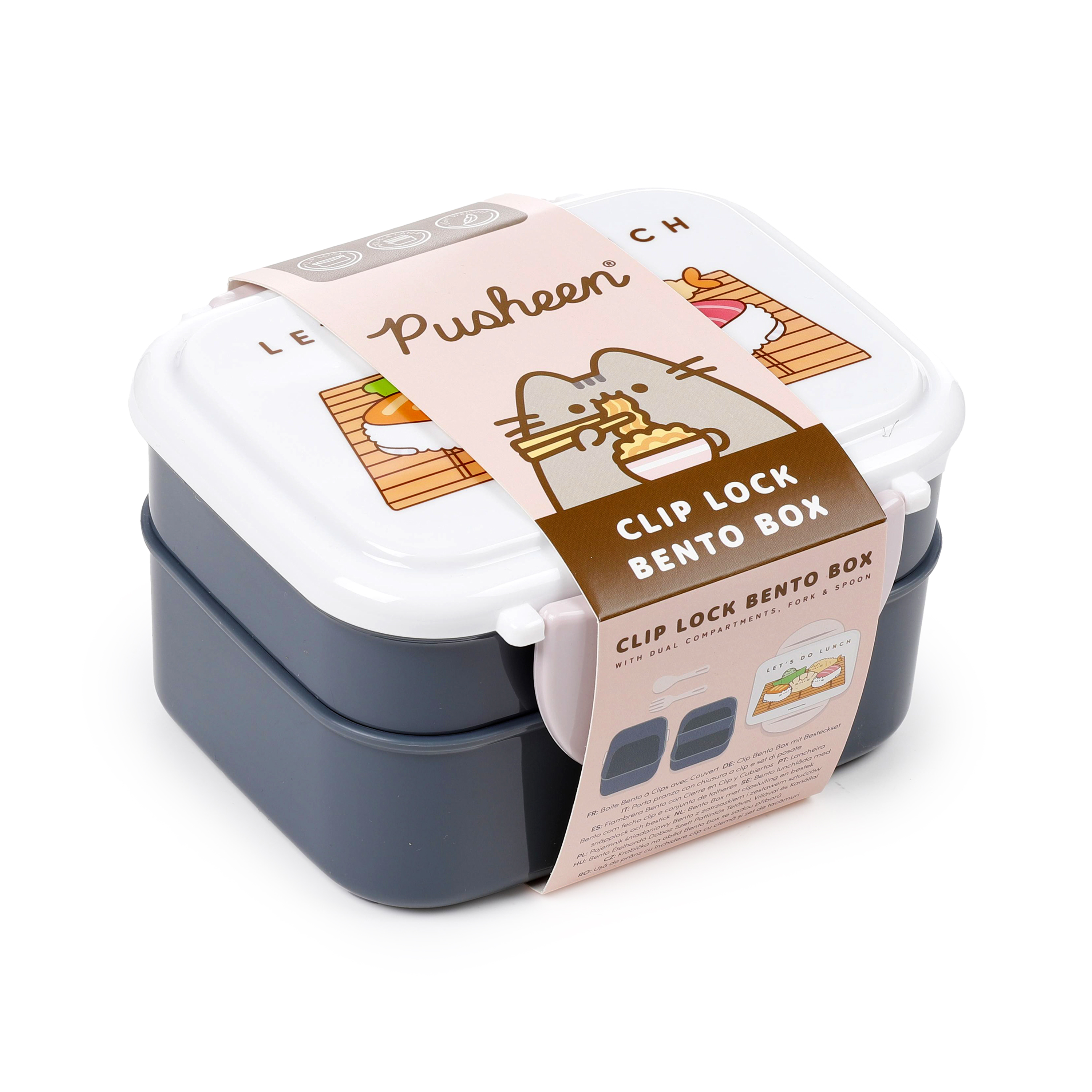 Pusheen the Cat Staplad Bento Lunchlåda med Bestick - Sushi Club - 9