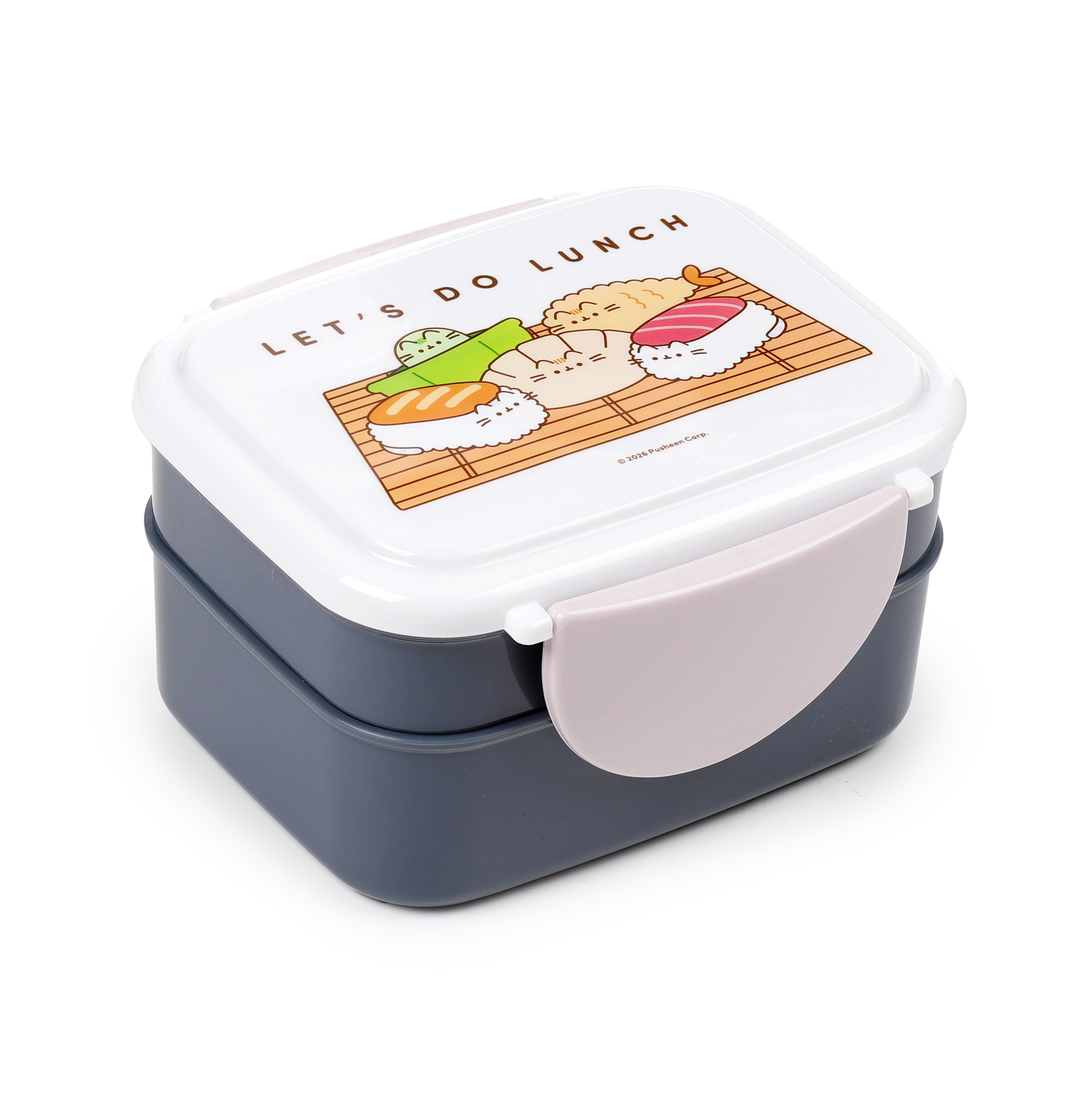 Pusheen the Cat Staplad Bento Lunchlåda med Bestick - Sushi Club - 8
