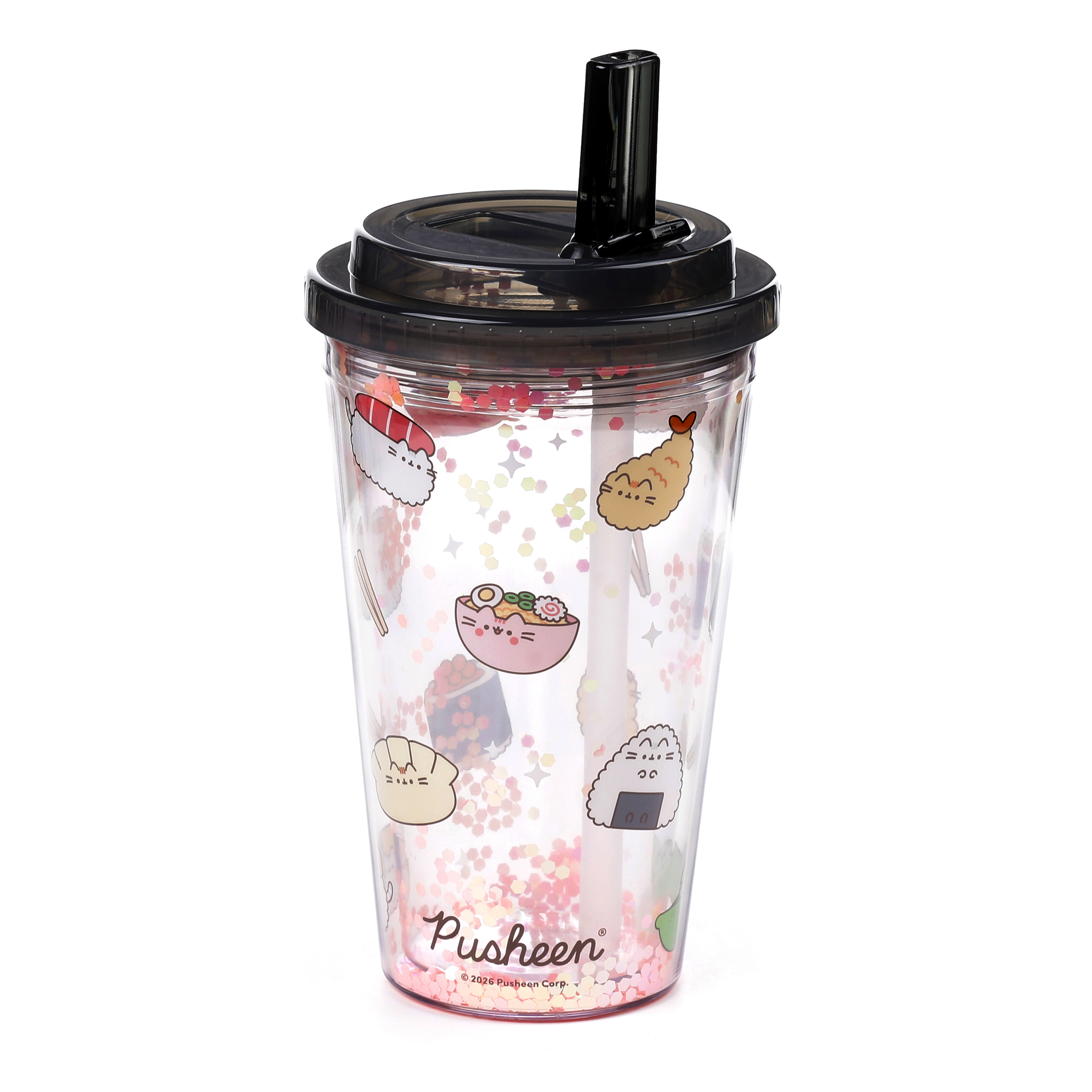 Pusheen the Cat Tumbler med Sugrör 500 ml - Sushi Club