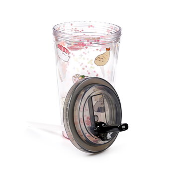 Pusheen the Cat Tumbler med Sugrör 500 ml - Sushi Club