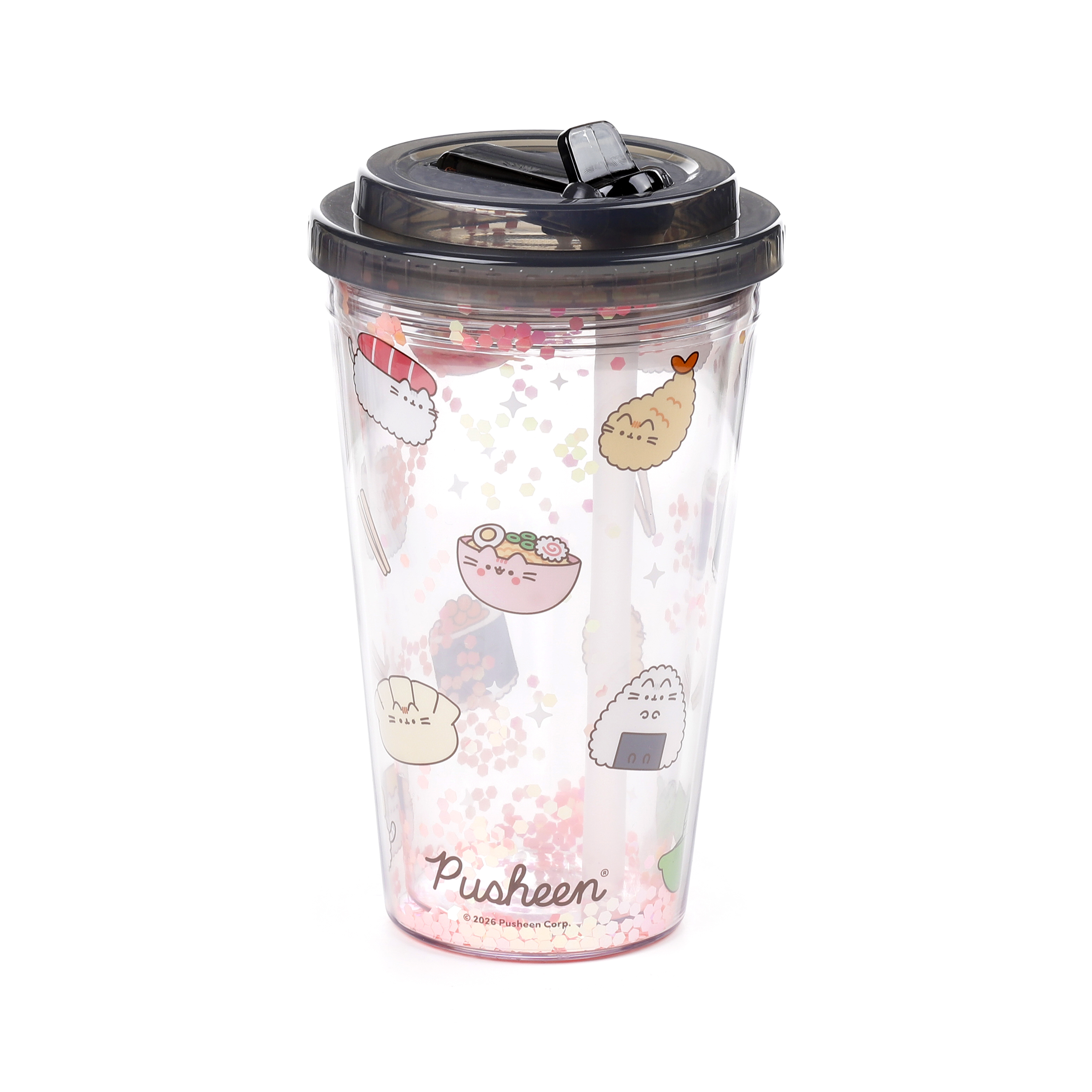 Pusheen the Cat Tumbler med Sugrör 500 ml - Sushi Club - 3
