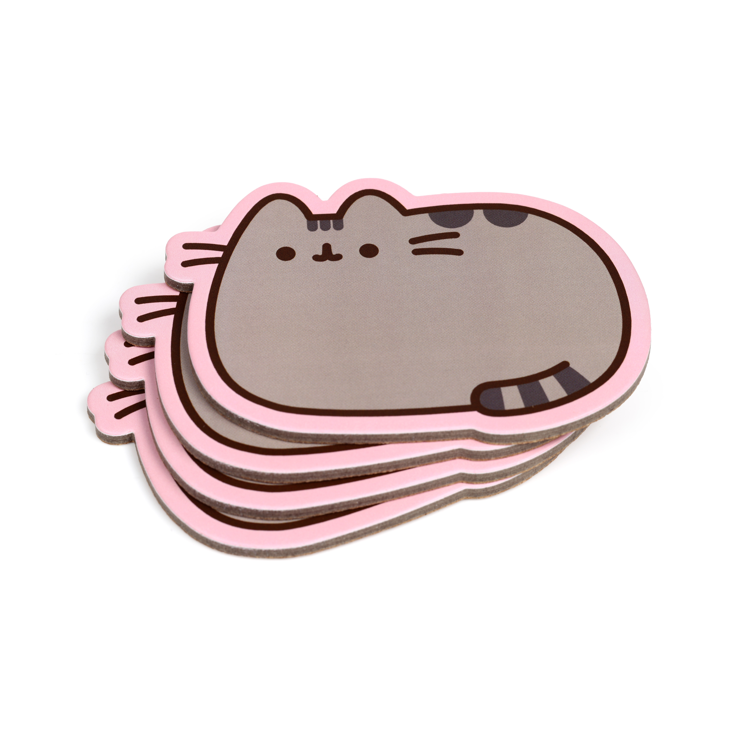 Pusheen the Cat Formade Underlägg - 4-Pack - 6