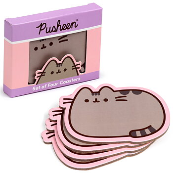 Pusheen the Cat Formade Underlägg - 4-Pack