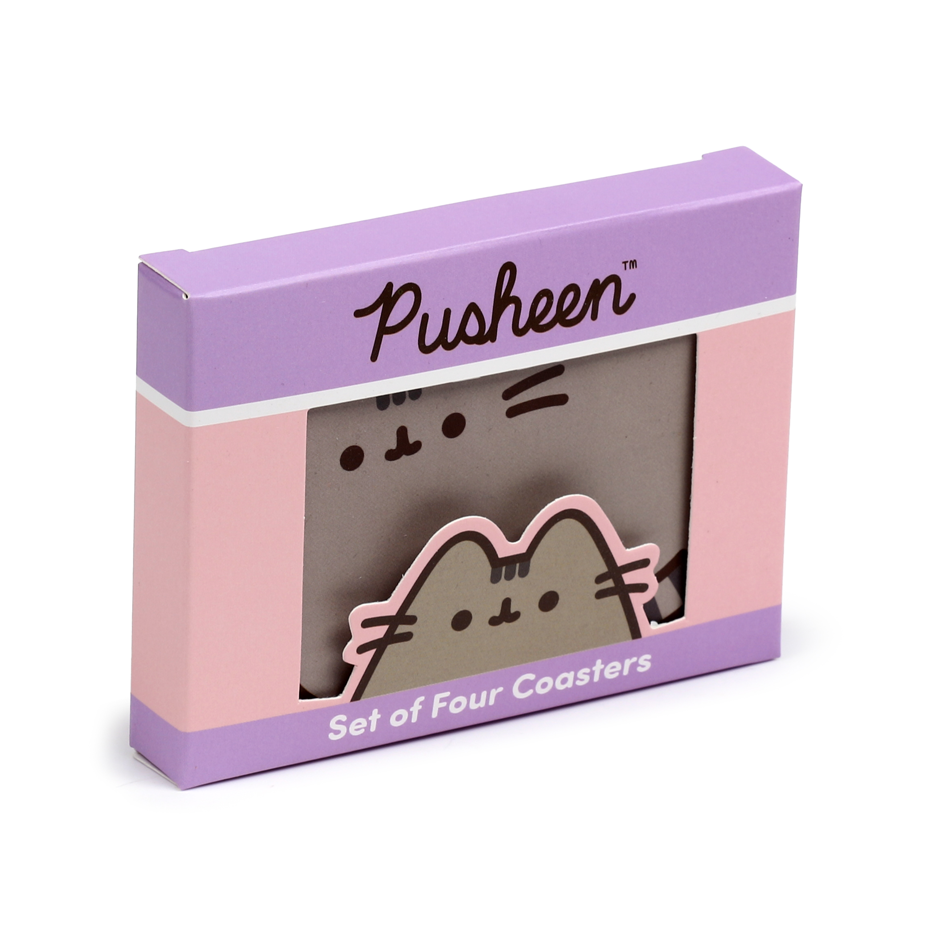 Pusheen the Cat Formade Underlägg - 4-Pack - 5