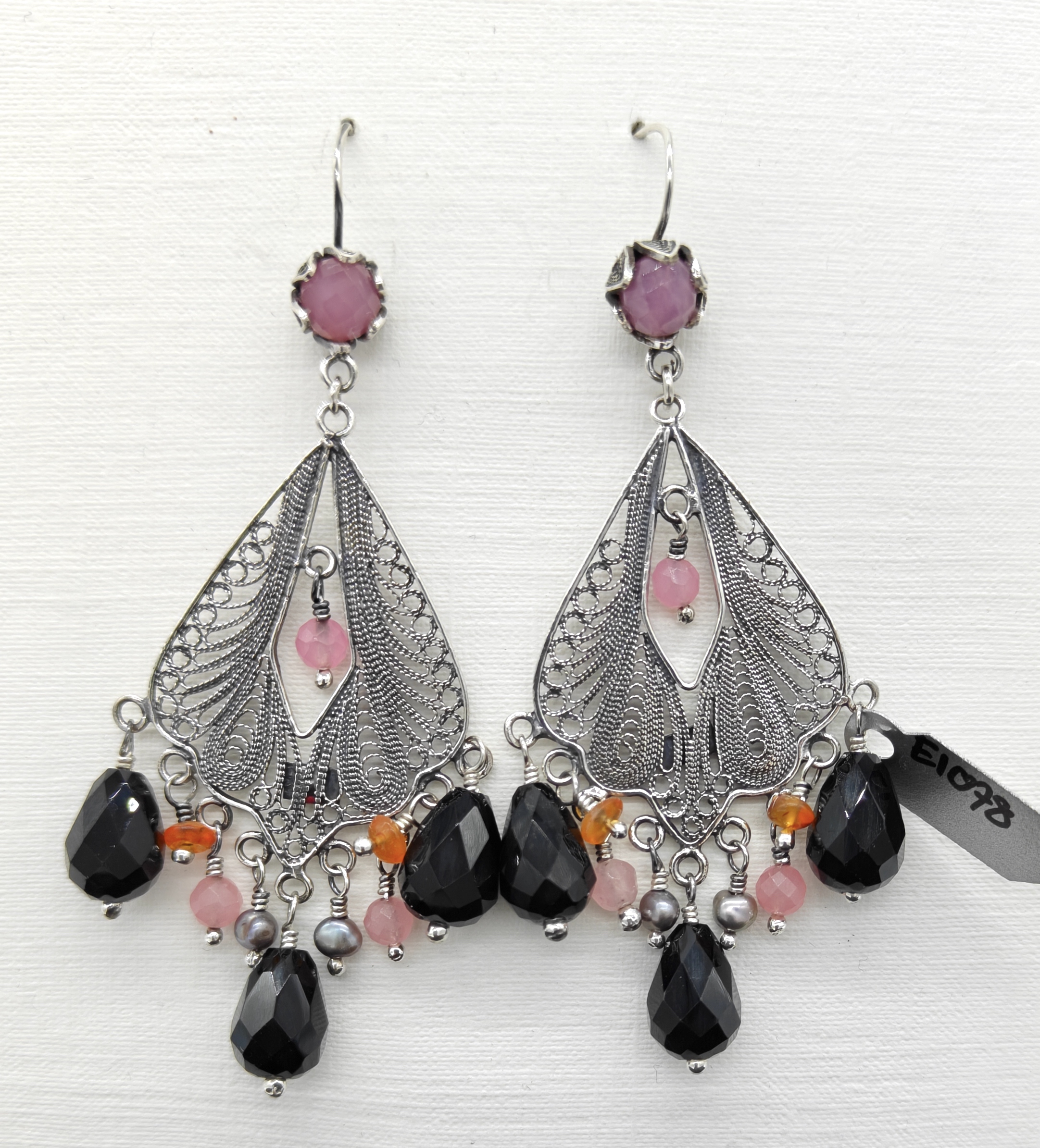 DIAMOND FILIGREE SHAPE EARRING