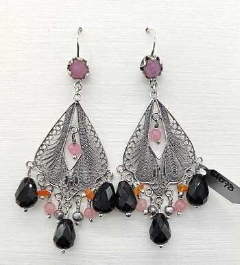 DIAMOND FILIGREE SHAPE EARRING