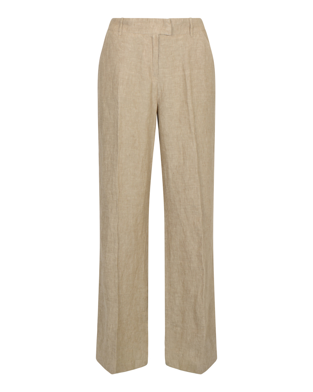 Linnebyxa Maine vida ben bootcut mörkbeige