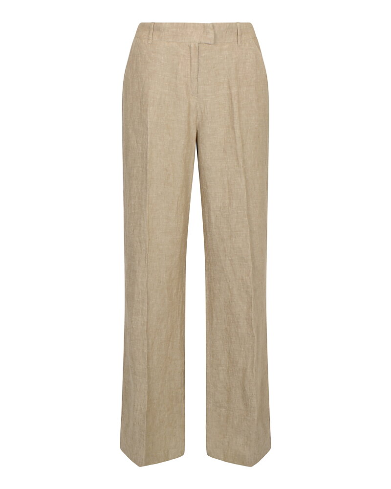 Linnebyxa Maine vida ben bootcut mörkbeige