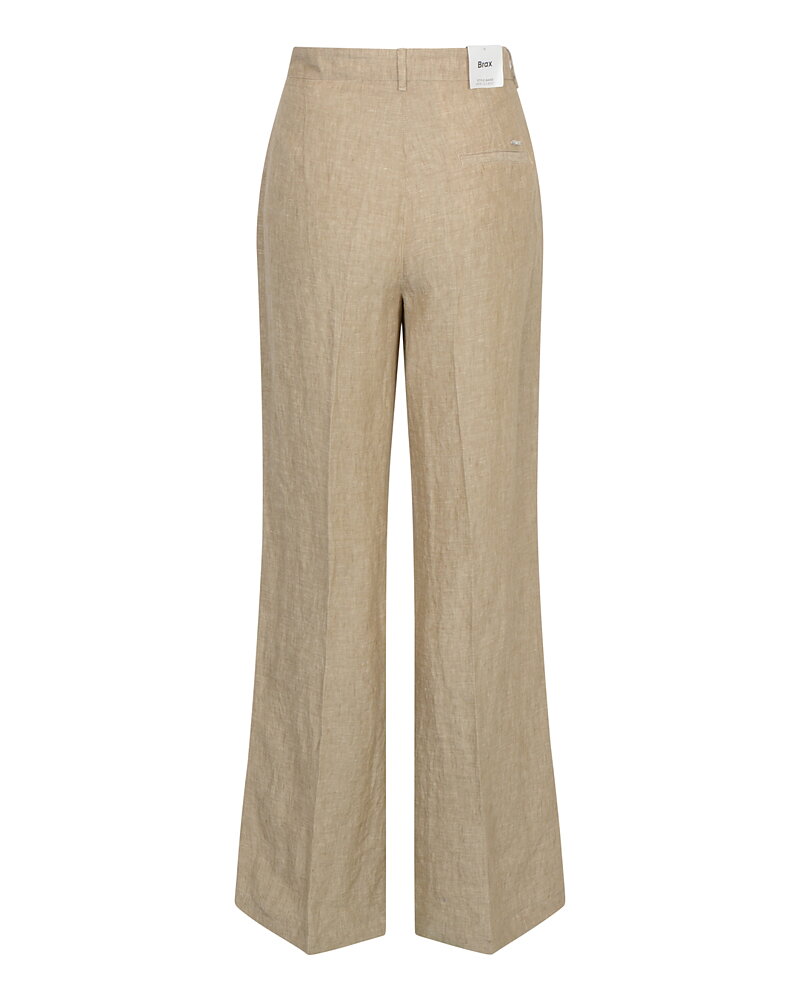 Linnebyxa Maine vida ben bootcut mörkbeige