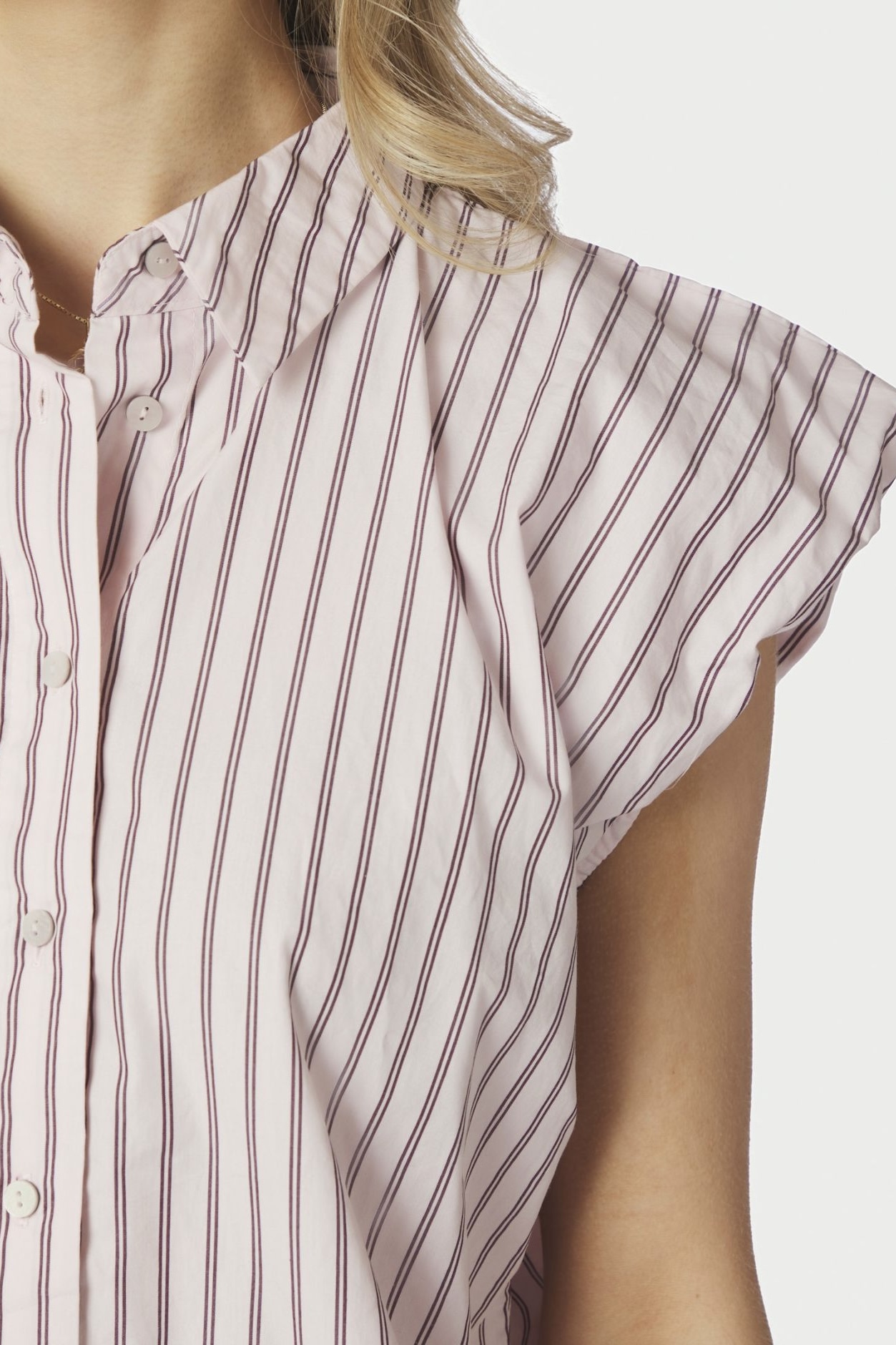 Neo Noir  - Isella Double Stripe Top Rose - 4