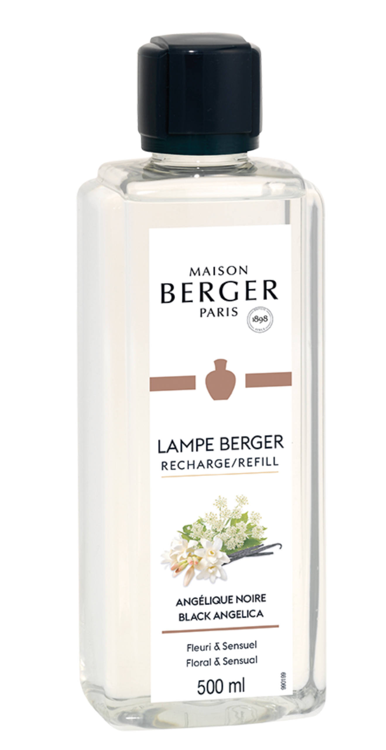 Maison Berger Black Angelica 500 ml – Refillvätska till Doftlampa