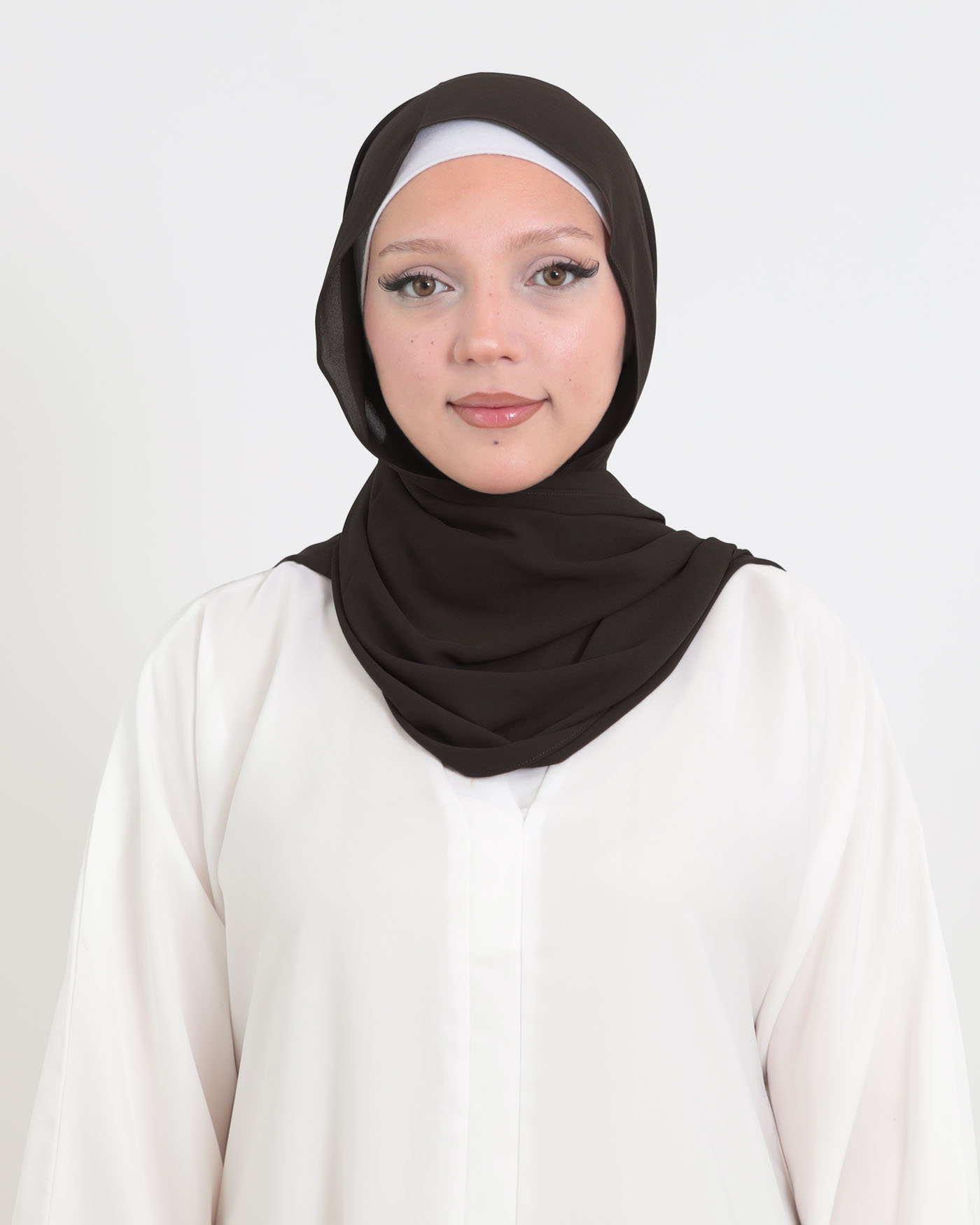 Koreansk chiffon Hijab - Svart