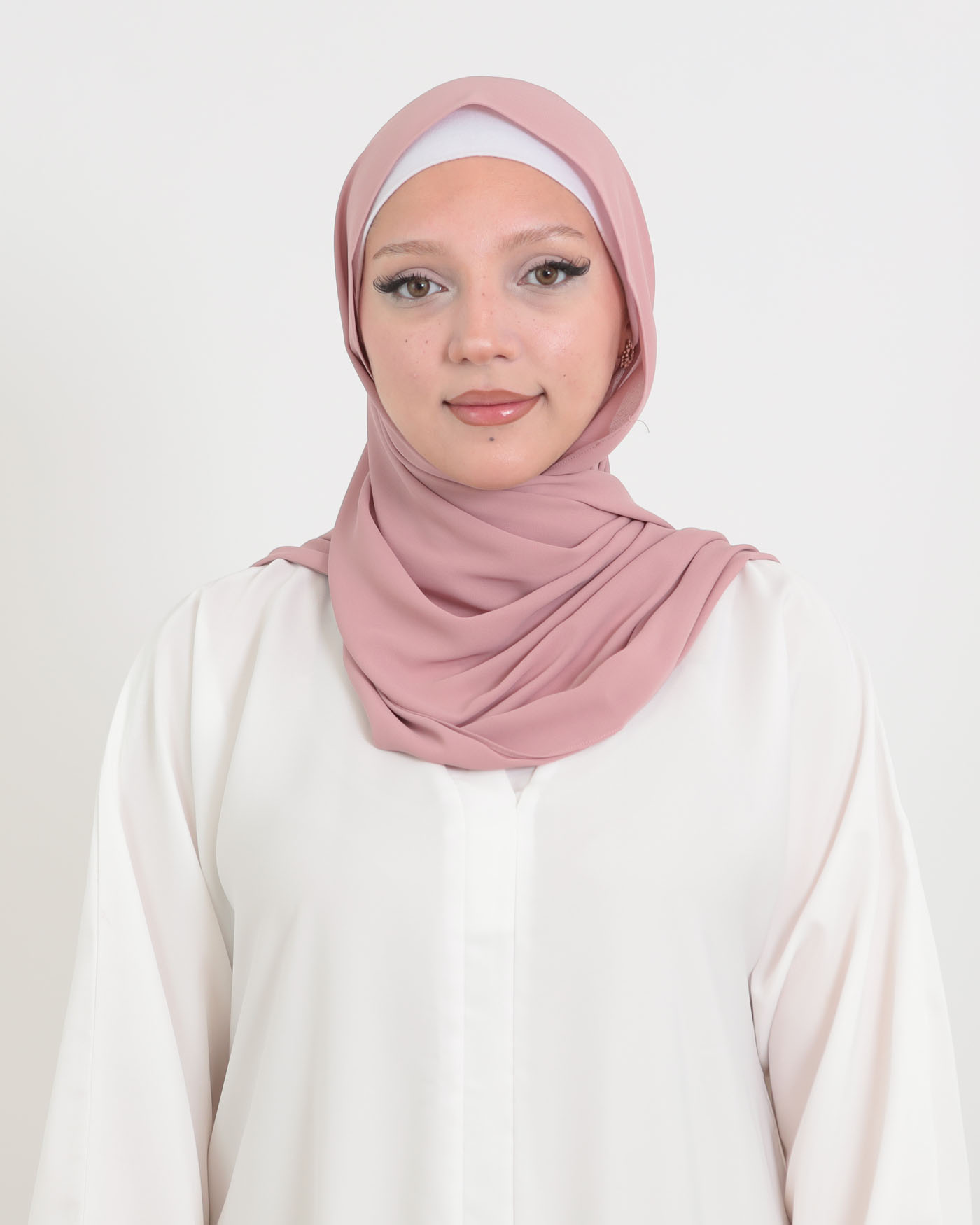 Koreansk chiffon Hijab - Mauve