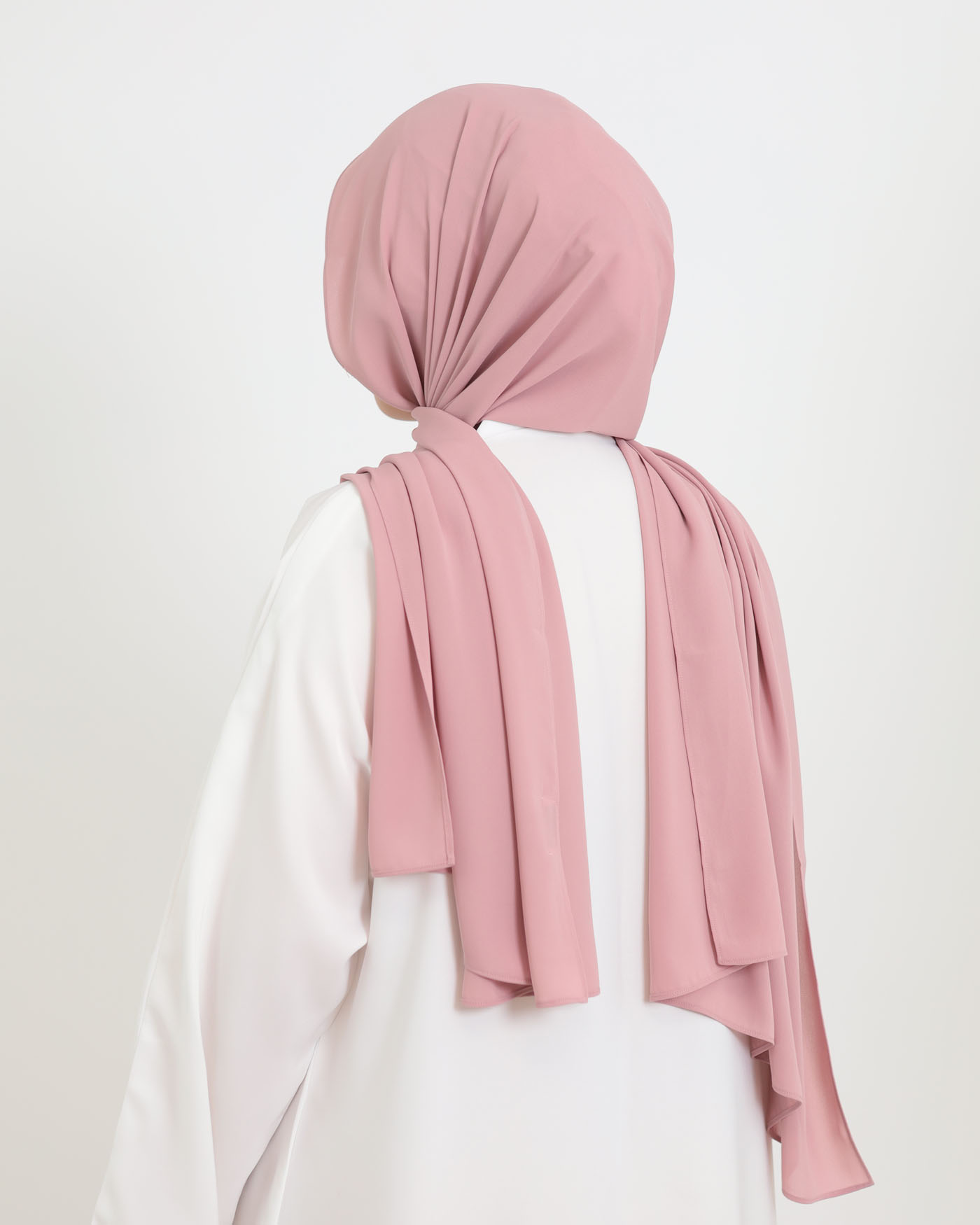 Koreansk chiffon Hijab - Mauve - 3