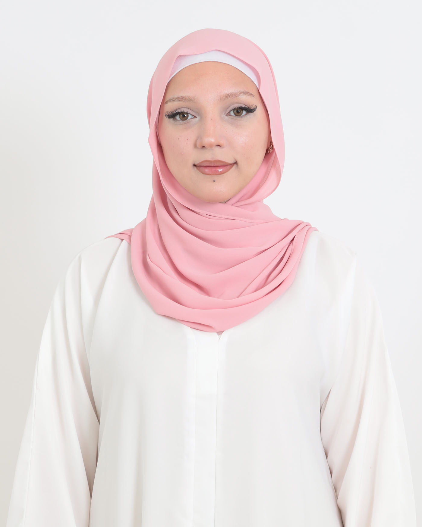 Korean Chiffon Hijab - Pink