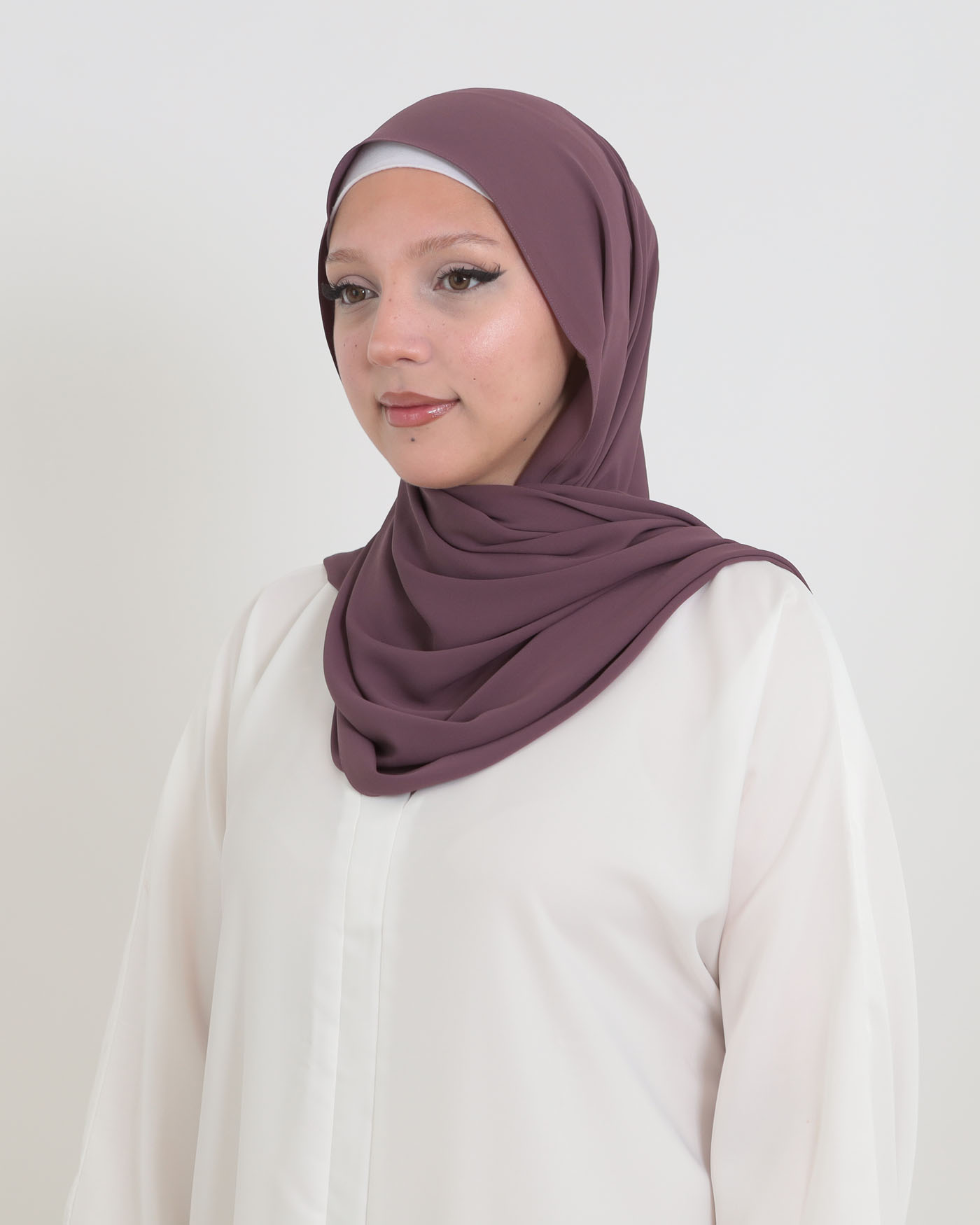 Korean Chiffon Hijab - Violet - 2