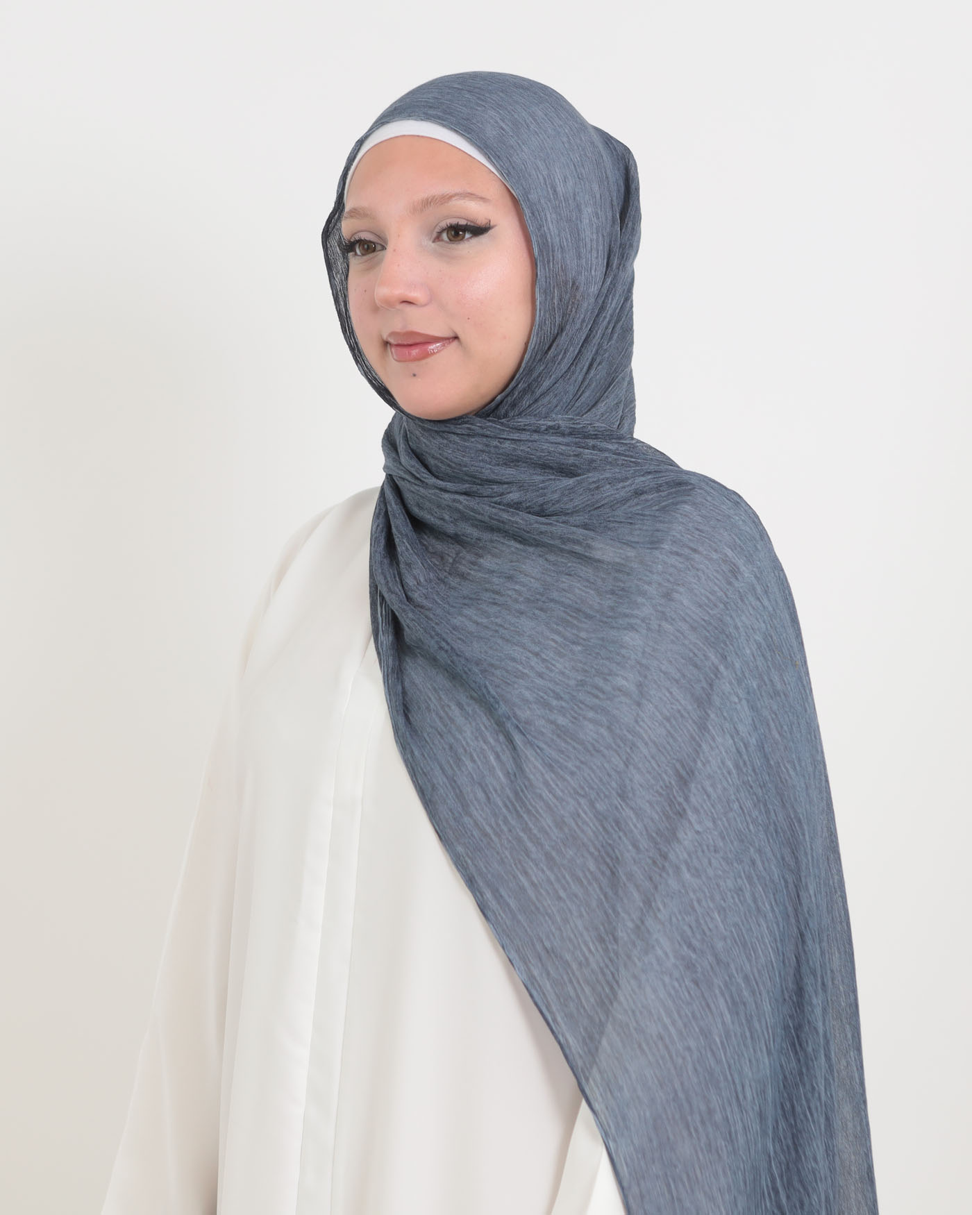 Hijab - Rayon Viskos - Blå